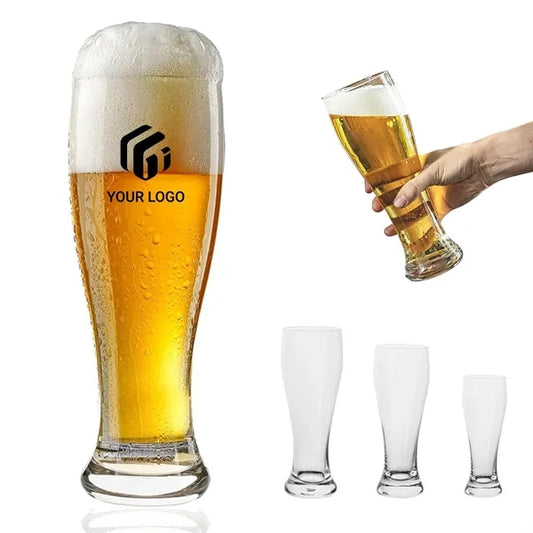 Classic Tall Bar Glasses with Heavy Base for pub party
