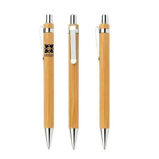 Retractable Bamboo Ballpoint Pen