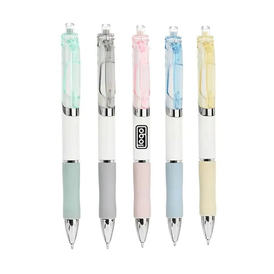 0.5mm Macaron Retractable Ballpoint Pen w/ Silicone Grip
