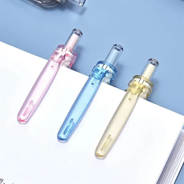 0.5mm Macaron Retractable Ballpoint Pen w/ Silicone Grip