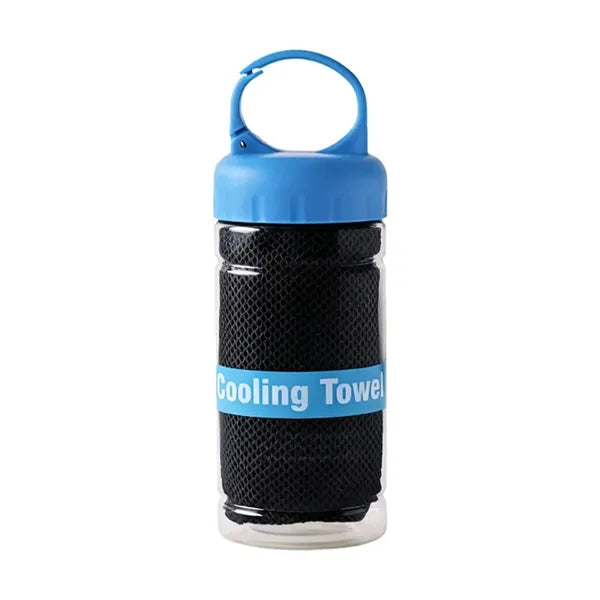 Absorbent Quick Drying Cooling Towel w/ Bottle