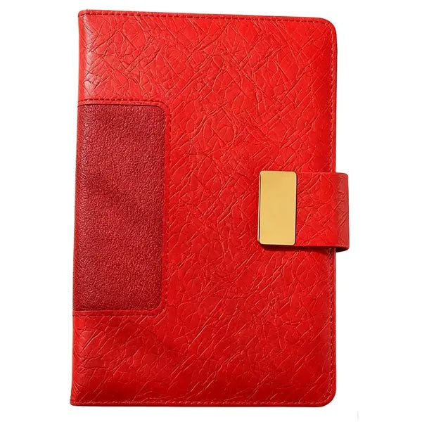 A5 PU Leather Magnetic Snap Notebook