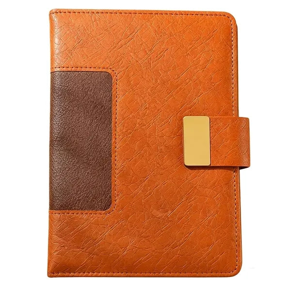 A5 PU Leather Magnetic Snap Notebook