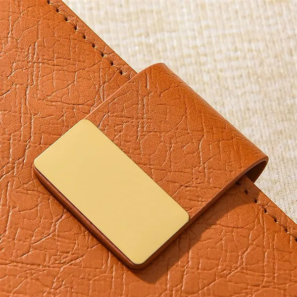 A5 PU Leather Magnetic Snap Notebook