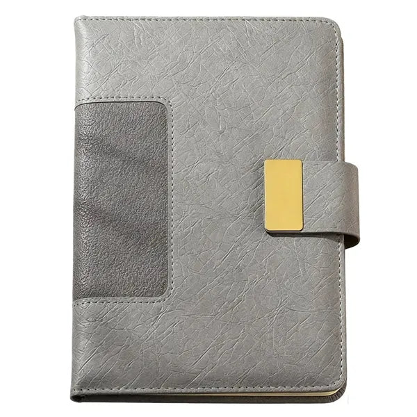 A5 PU Leather Magnetic Snap Notebook