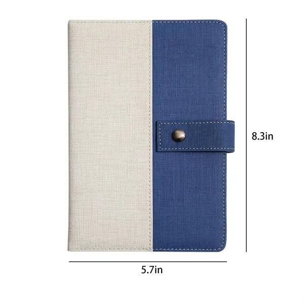 A5 PU Leather Magnetic Snap Notebook