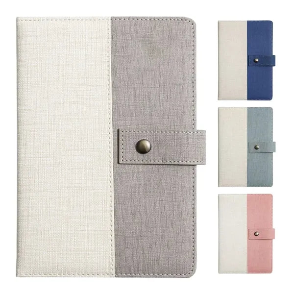 A5 PU Leather Magnetic Snap Notebook