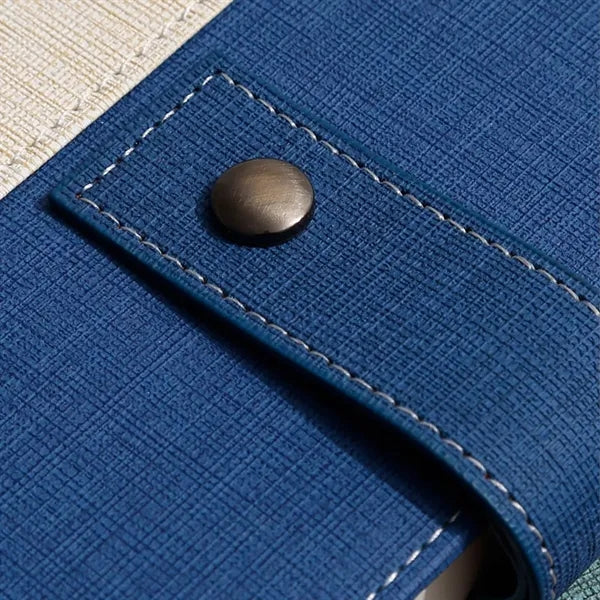 A5 PU Leather Magnetic Snap Notebook