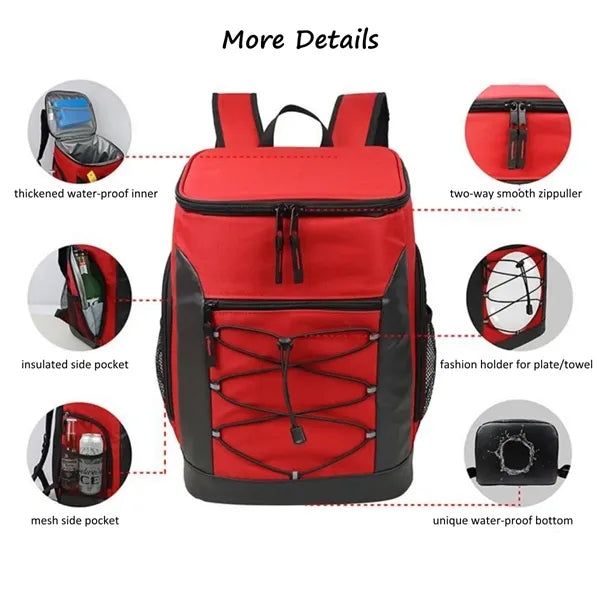 Premium 28L Large Capacity Picnic Cooler Backpack