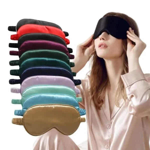 Colorful Satin Silky Eye Mask Travel Sleep Mask