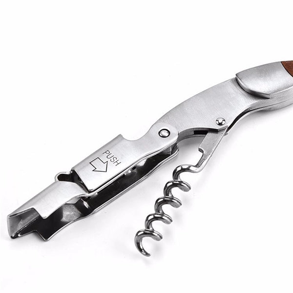 Professional Rosewood Handle Wine Bottle Opener
