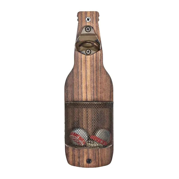 Wall Mounted Wooden Bottle Opener