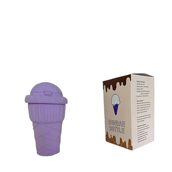 17 oz Ice Cream Style Straw Tumbler with Carry Strap