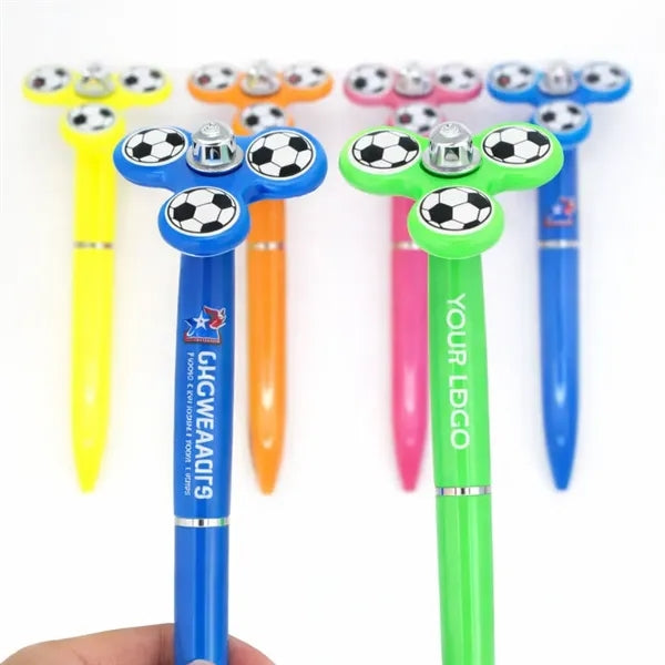 Creative Candy-Colored Three-Leaf Rotary plastic pen