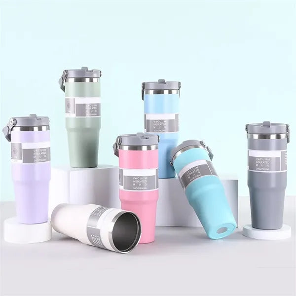 30oz Stainless Steel Water Bottle Double Wall Insulated