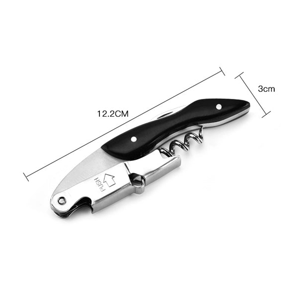 Stainless Steel with Wood Wine Bottle opener