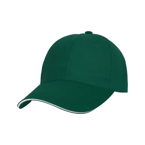 6 Panel Cotton Twill Sandwich Cap