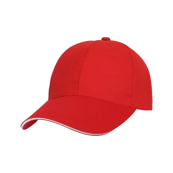 6 Panel Cotton Twill Sandwich Cap