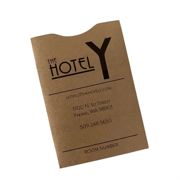 Brown Kraft paper card sleeves