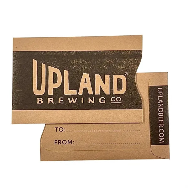 Brown Kraft paper card sleeves