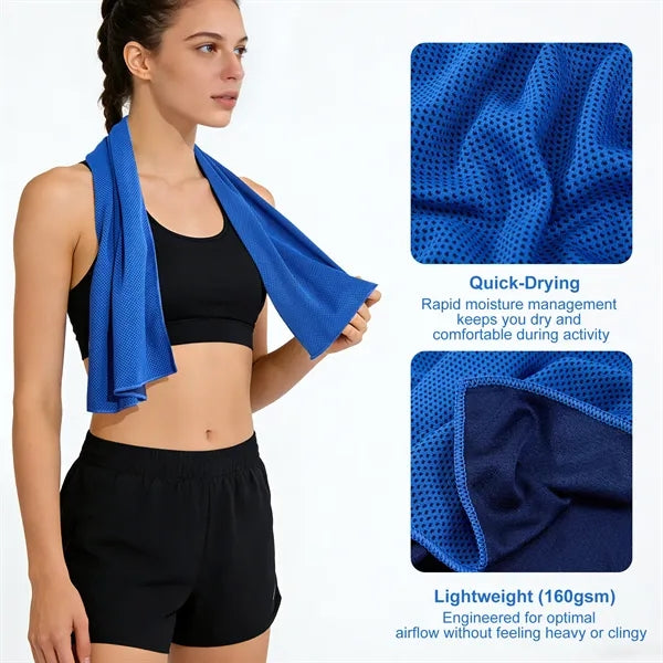 Cooling Towel With PVC Zip Pocket