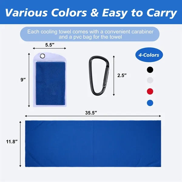 Cooling Towel With PVC Zip Pocket