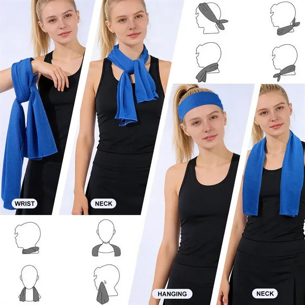 Cooling Towel With PVC Zip Pocket