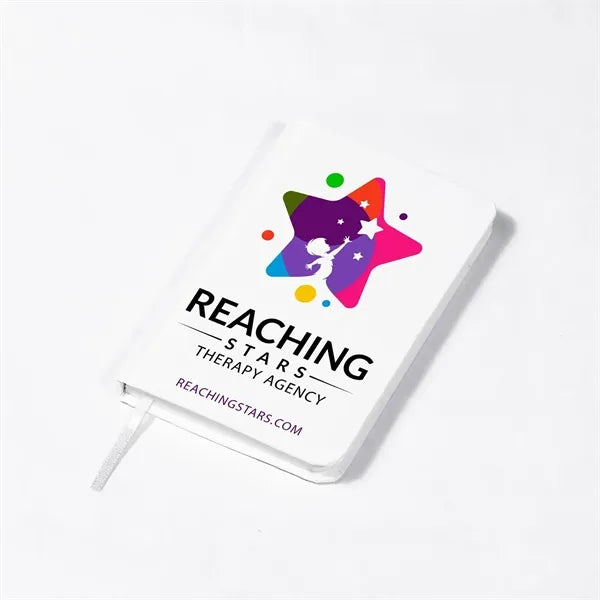 White Executive Jotter With Cardboard Finish