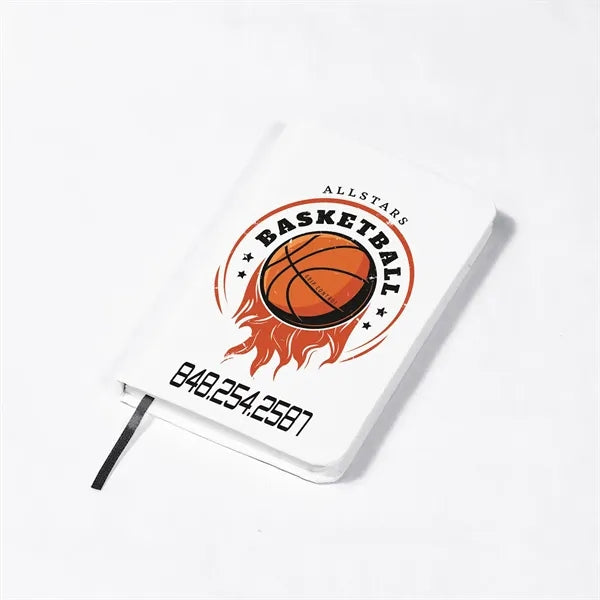 White Executive Jotter With Cardboard Finish