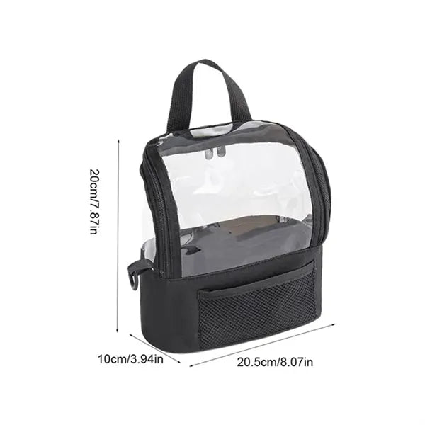 Clear Window Crossbody Cosmetic Utility Tote