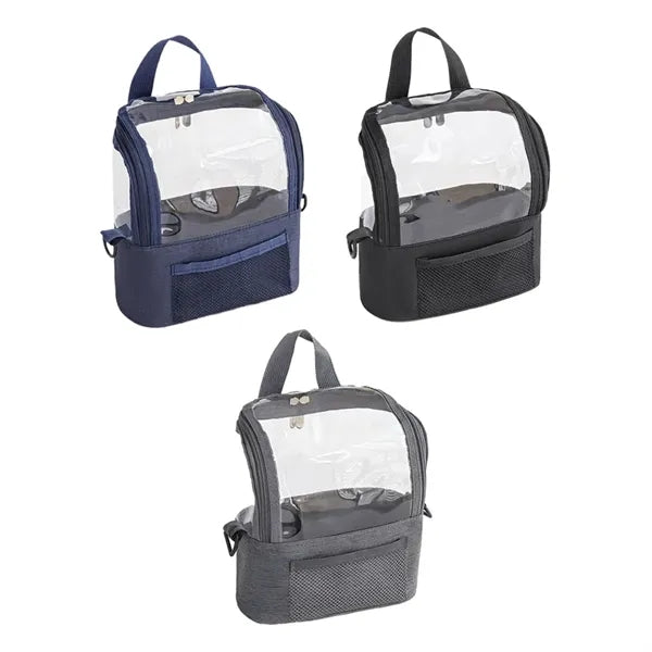 Clear Window Crossbody Cosmetic Utility Tote