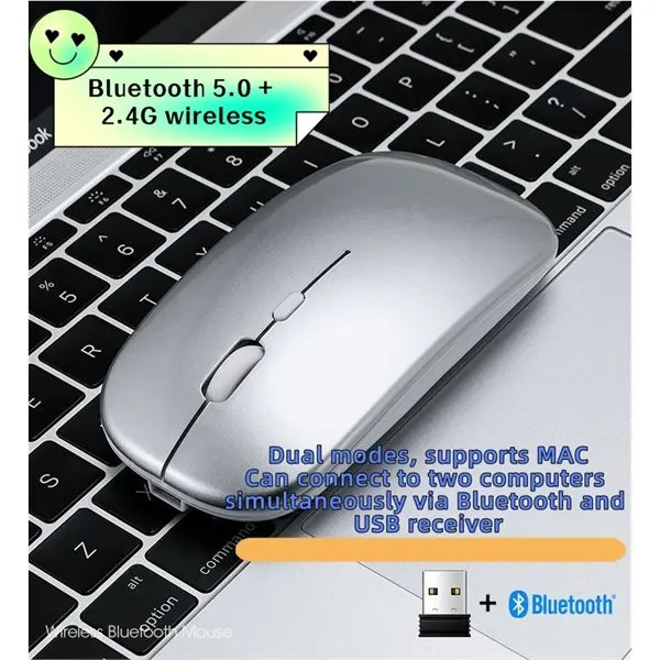 Slim Bluetooth Dual-Mode Wireless Mouse