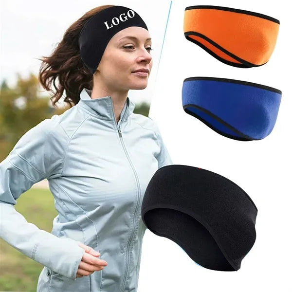 Fleece Ear Warmer Headband for Men Women Winter Running