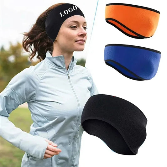 Fleece Ear Warmer Headband for Men Women Winter Running