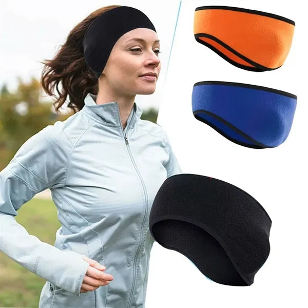 Fleece Ear Warmer Headband for Men Women Winter Running