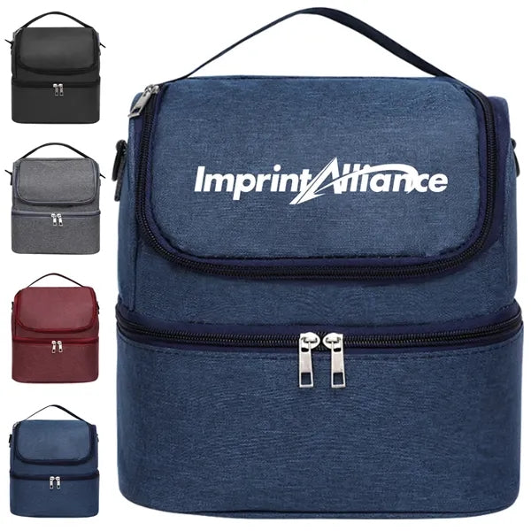 Large Capacity Double-Layer Insulated Baby Bottle Cooler Bag