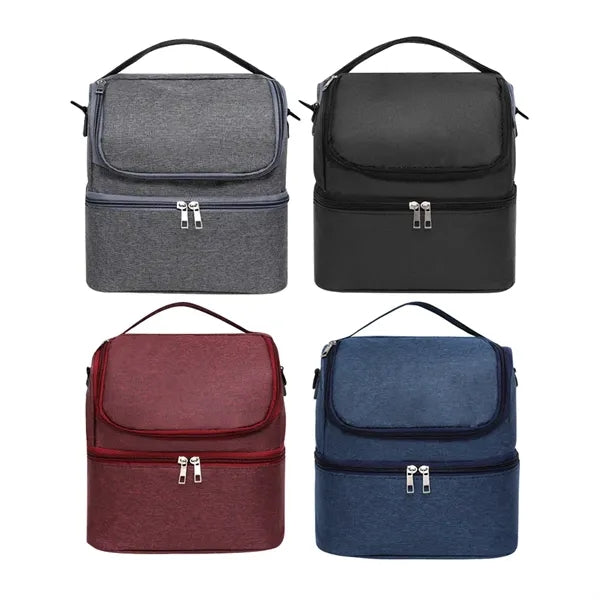 Large Capacity Double-Layer Insulated Baby Bottle Cooler Bag