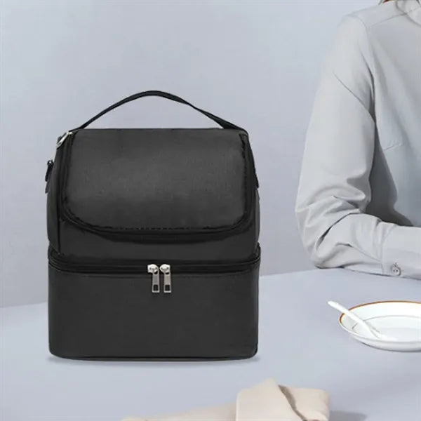 Large Capacity Double-Layer Insulated Baby Bottle Cooler Bag