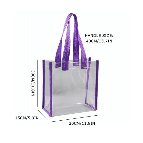 Clear PVC Tote Bag Large Capacity Cosmetic Shopping