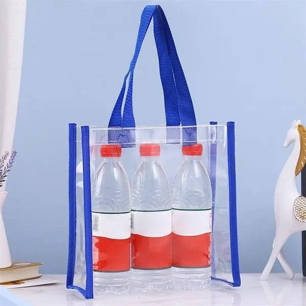 Clear PVC Tote Bag Large Capacity Cosmetic Shopping