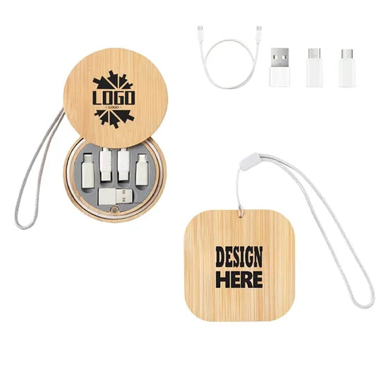 Bamboo 5 In 1 Fast Charging Cable Set