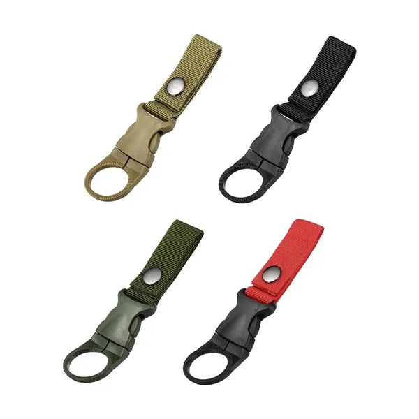 Tactical Bottle Holder Clip with Webbing Strap