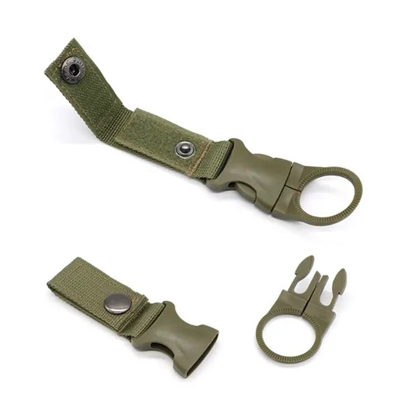Tactical Bottle Holder Clip with Webbing Strap