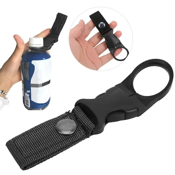 Tactical Bottle Holder Clip with Webbing Strap