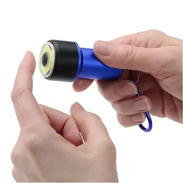 Mini COB Flashlight with Carabiner