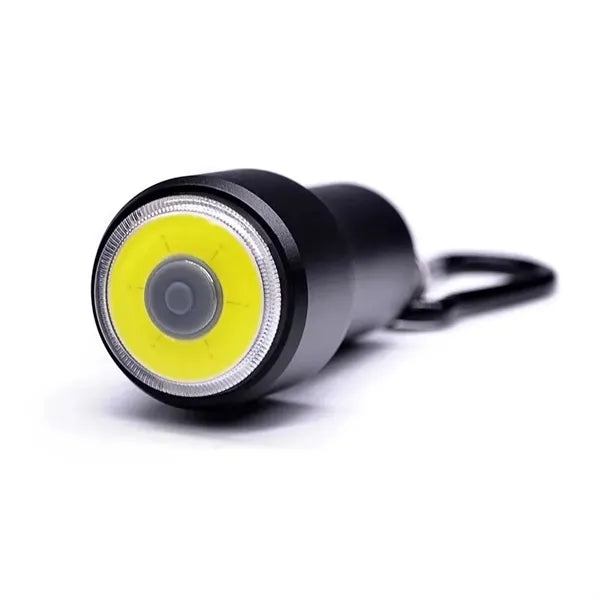 Mini COB Flashlight with Carabiner