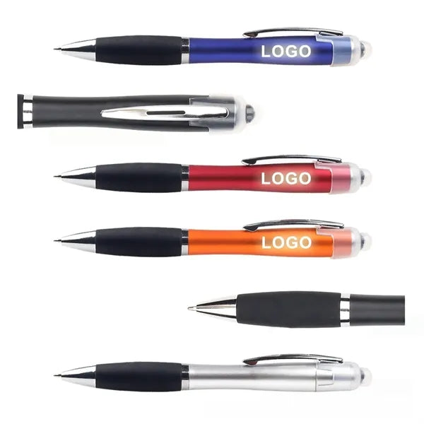Multi-Function LED Light Touch Screen Ballpoint Pen