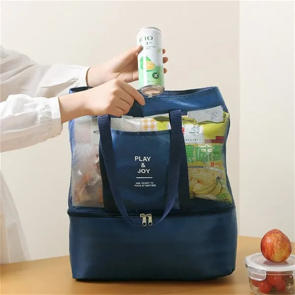 Mesh & Insulated Multi-Function Tote Bag