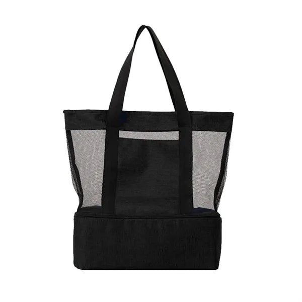 Thickened Mesh & Insulated Two-Section Tote Bag
