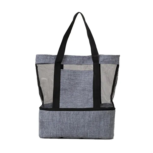 Thickened Mesh & Insulated Two-Section Tote Bag